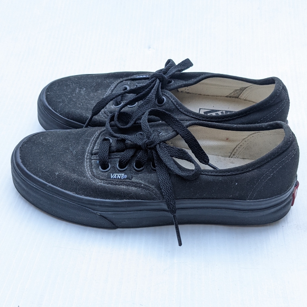 VANS black canvas low top sneakers - Picture 10 of 10